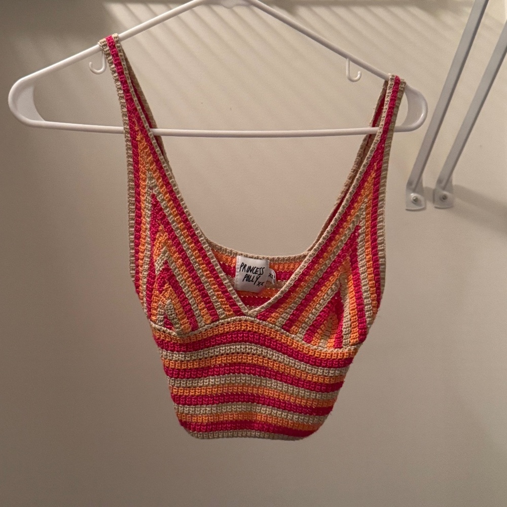 princess polly short crochet top